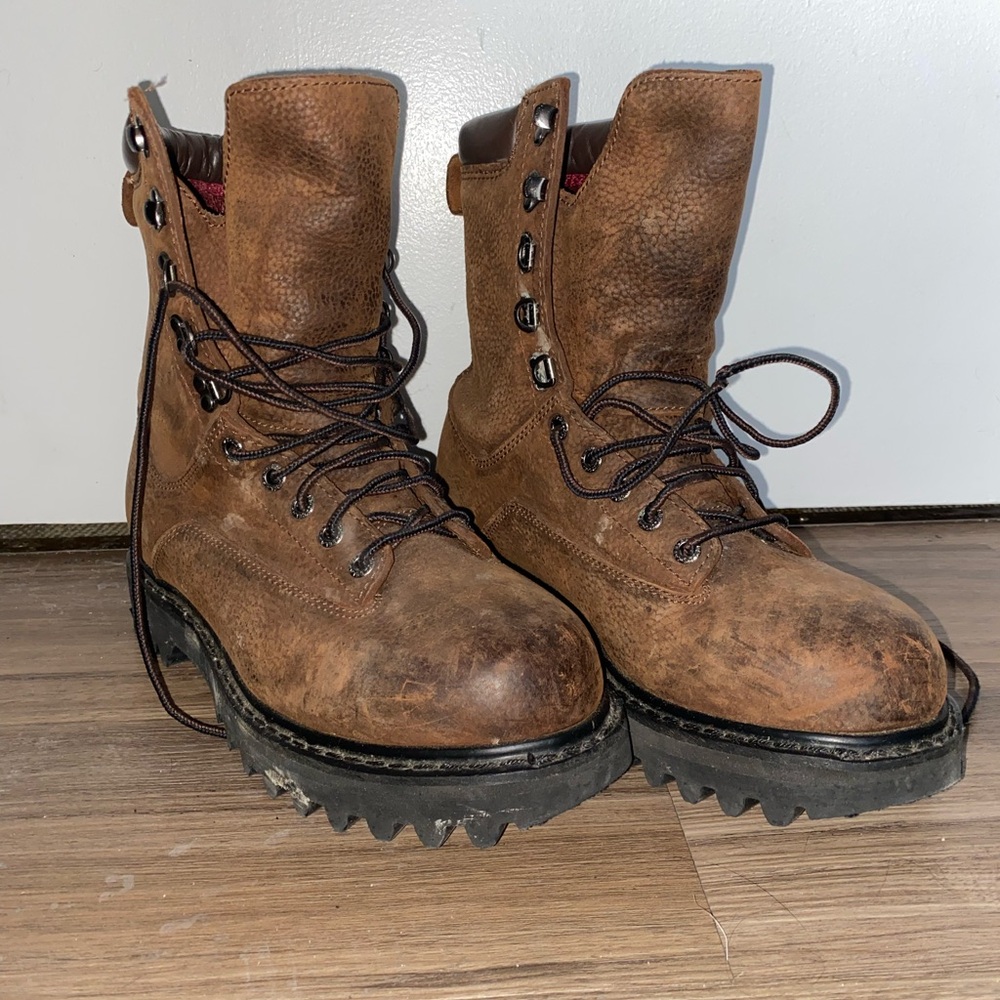 Cabela's Rugged Brown Leather Boots